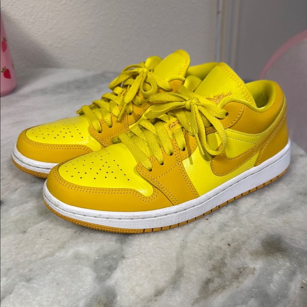 Yellow Nike Jordan lows